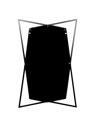 Espejo de metal en negro de 60*90cm