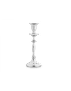 Candelabro aluminio plata 20cm 2