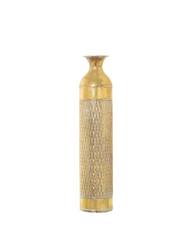 Jarrón metal dorado 76cm