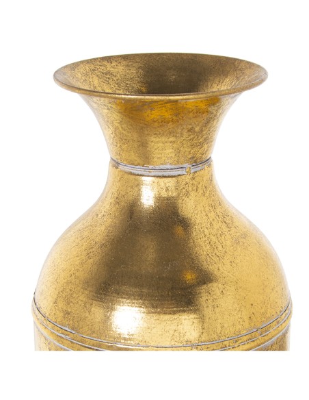 Jarrón metal dorado 76cm