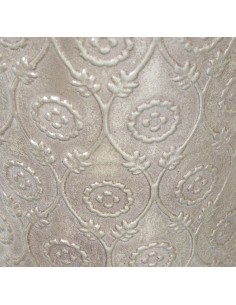 Jarrón metal plateado 89cm 2