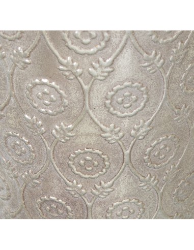 Jarrón metal plateado 89cm