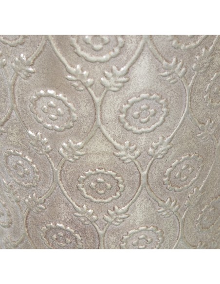 Jarrón metal plateado 76cm