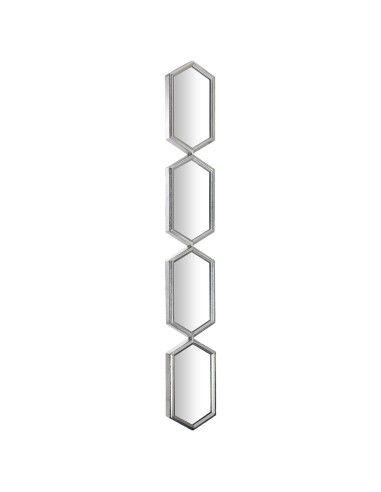 Espejo metálico plateado 117cm