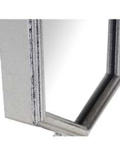 Espejo metálico plateado 117cm 2