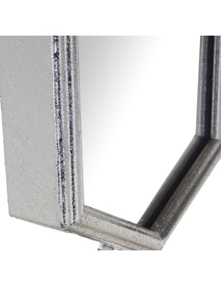 Espejo metálico plateado 117cm