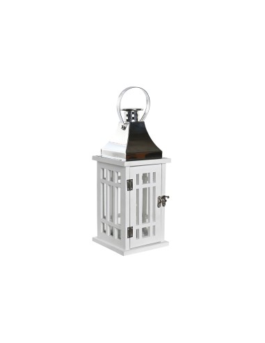 Farol madera blanco 30cm