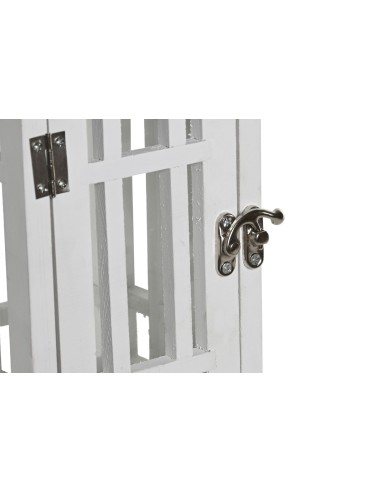 Farol madera blanco 30cm