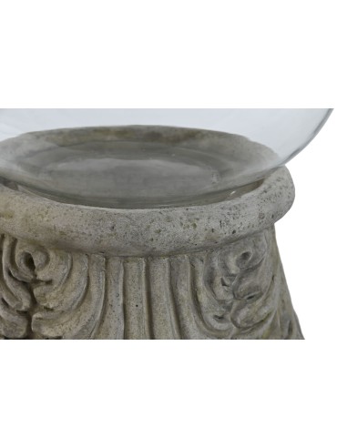 Portavela cemento cristal 58cm