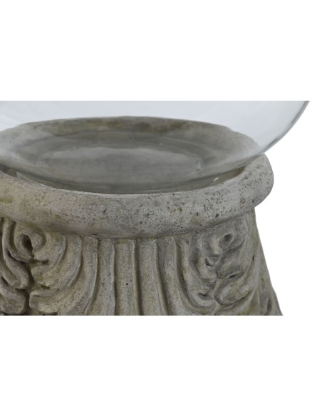 Portavela cemento cristal 58cm