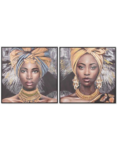 Cuadro africana de 80*80cm
