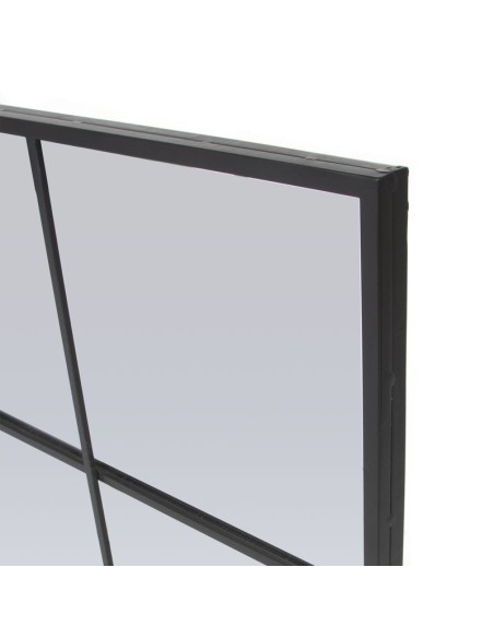 Espejo ventana metal negro 60*90cm