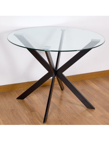 Mesa cristal redonda 100cm