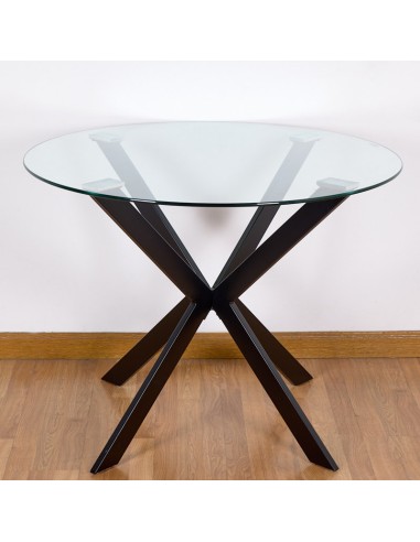 Mesa cristal redonda 100cm