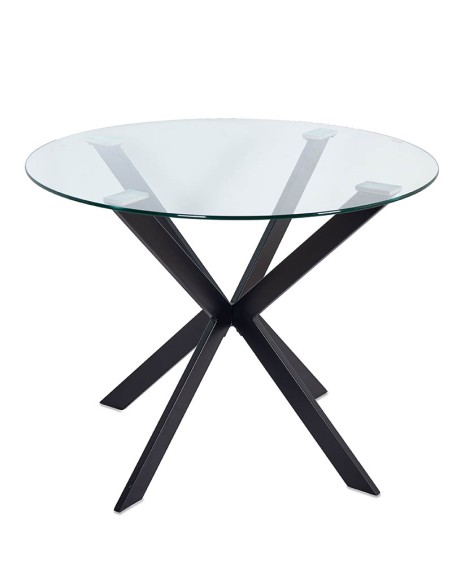 Mesa cristal redonda 100cm