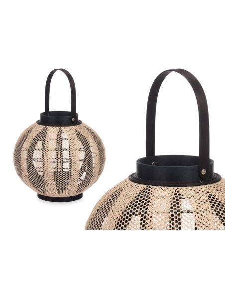 Porta vela madera 30cm