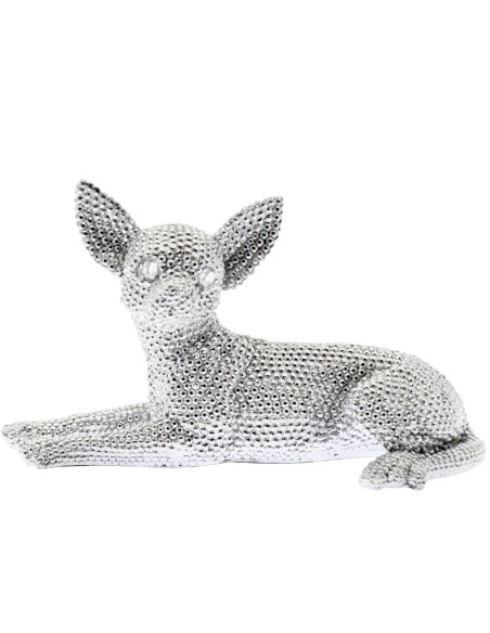 Figura chihuahua plata