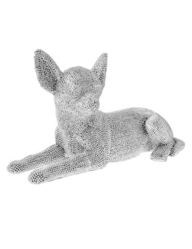 Figura chihuahua plata
