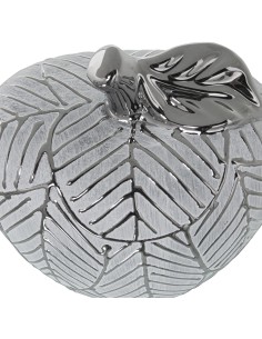 Figura manzana plateada 13cm 2