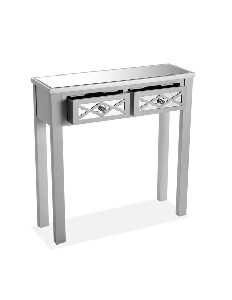 Entrada de espejo plata 2 cajones