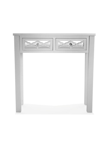 Entrada de espejo plata 2 cajones