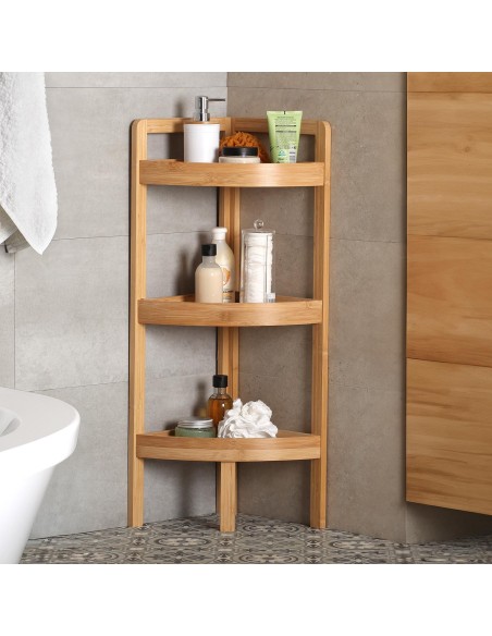 Estantería 3 alturas bambú