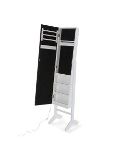 Espejo joyero blanco con luz 2