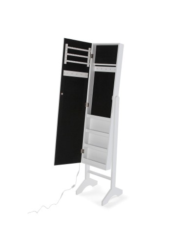 Espejo joyero blanco con luz