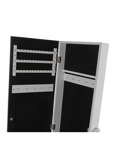 Espejo joyero blanco con luz