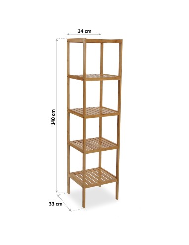 Estantería bambú 5 baldas