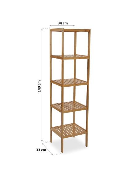 Estantería bambú 5 baldas