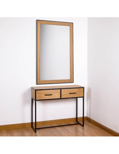 Recibidor madera con dos cajones y estructura...