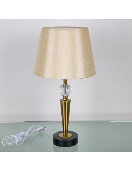 Lampara de metal dorada 53cm