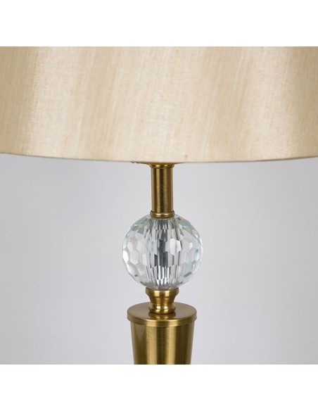 Lampara de metal dorada 53cm