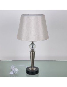 Lampara metal en plata 53cm 2