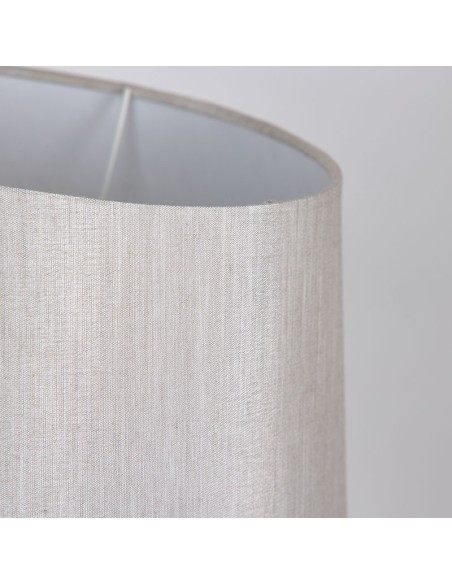 Lampara metal en plata 53cm