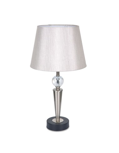 Lampara metal en plata 53cm