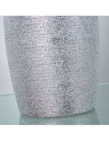 Jarrón cerámica plata 33cm