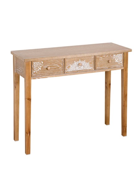Consola de entrada madera 3 cajones