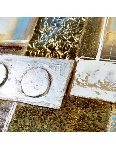 Cuadro en lienzo con marco dorado