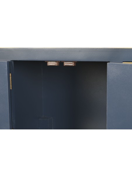 Consola de madera oriental en azul