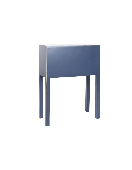 Consola de madera oriental en azul