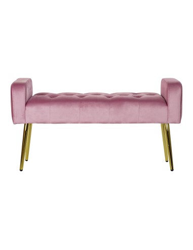 Descalzadora en poliéster y terciopelo en rosa...