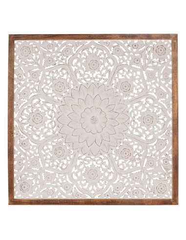 Decoración de pared mandala de madera