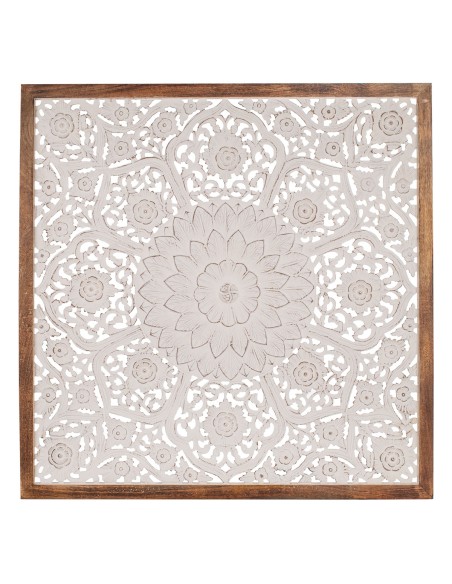 Decoración de pared mandala de madera