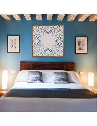 Decoración de pared mandala de madera