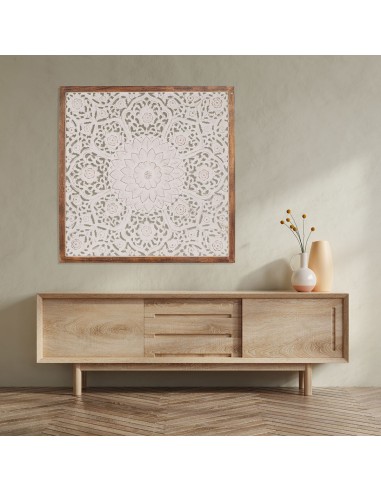 Decoración de pared mandala de madera