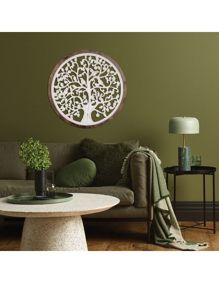 Decoración de pared en madera diseño árbol