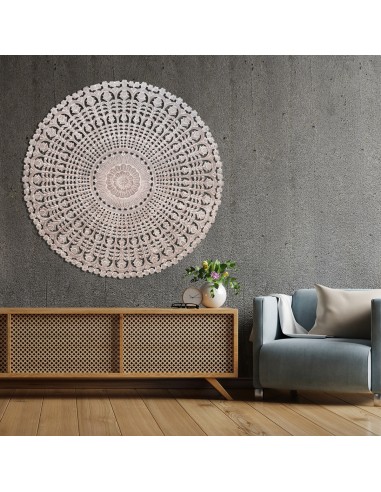 Decoración de pared madera calada