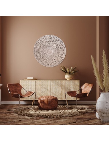 Decoración de pared madera calada